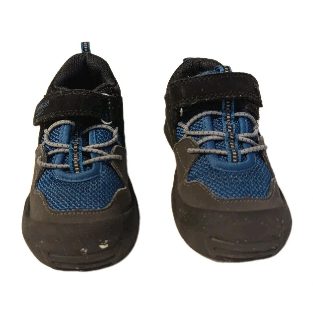 OshKosh‎ B'gosh Boy's Kamun Bump Toe Sneaker Shoes Toddler Black Blue Size 9M